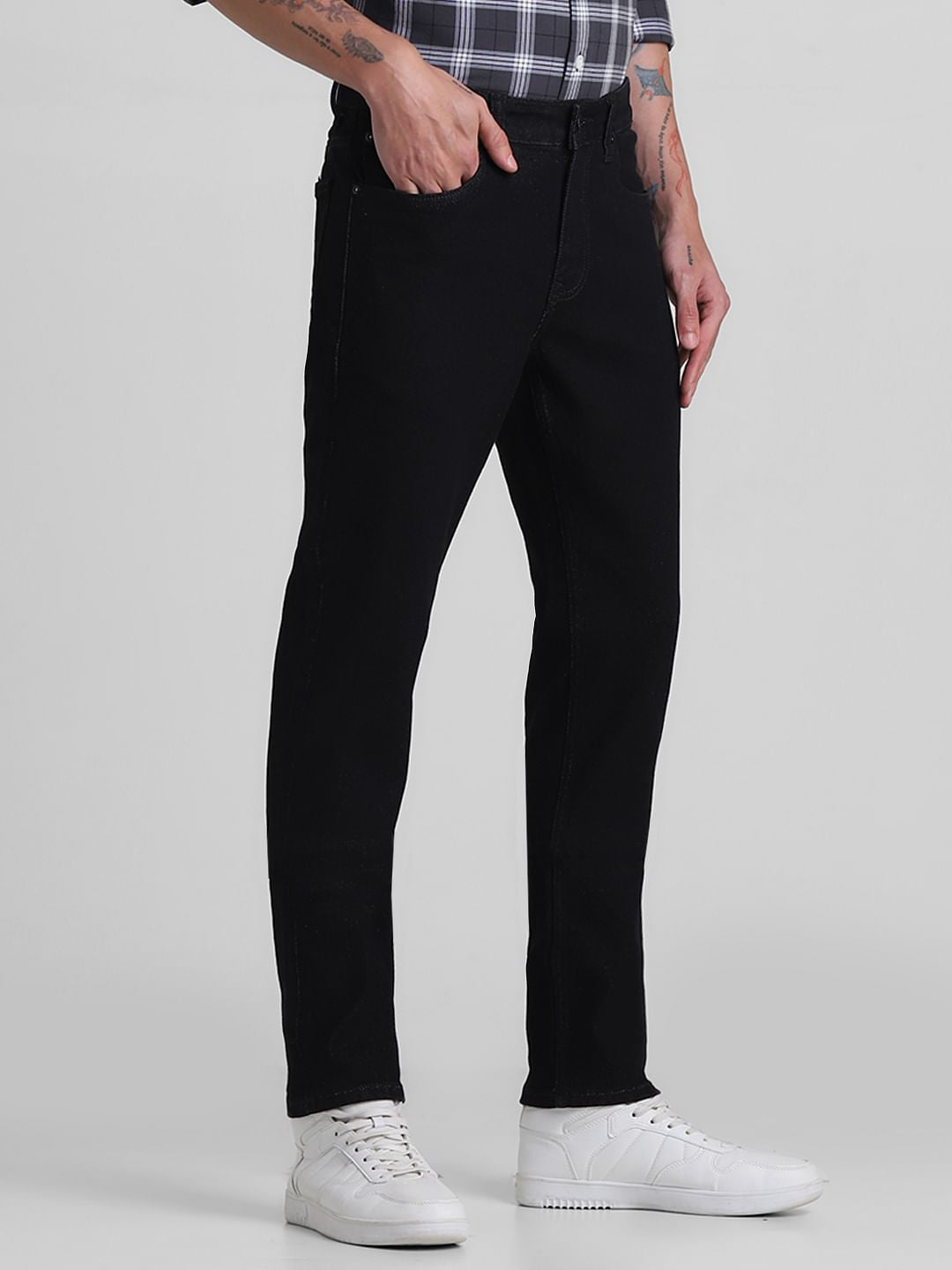 Black Low Rise Ben Skinny Fit Jeans