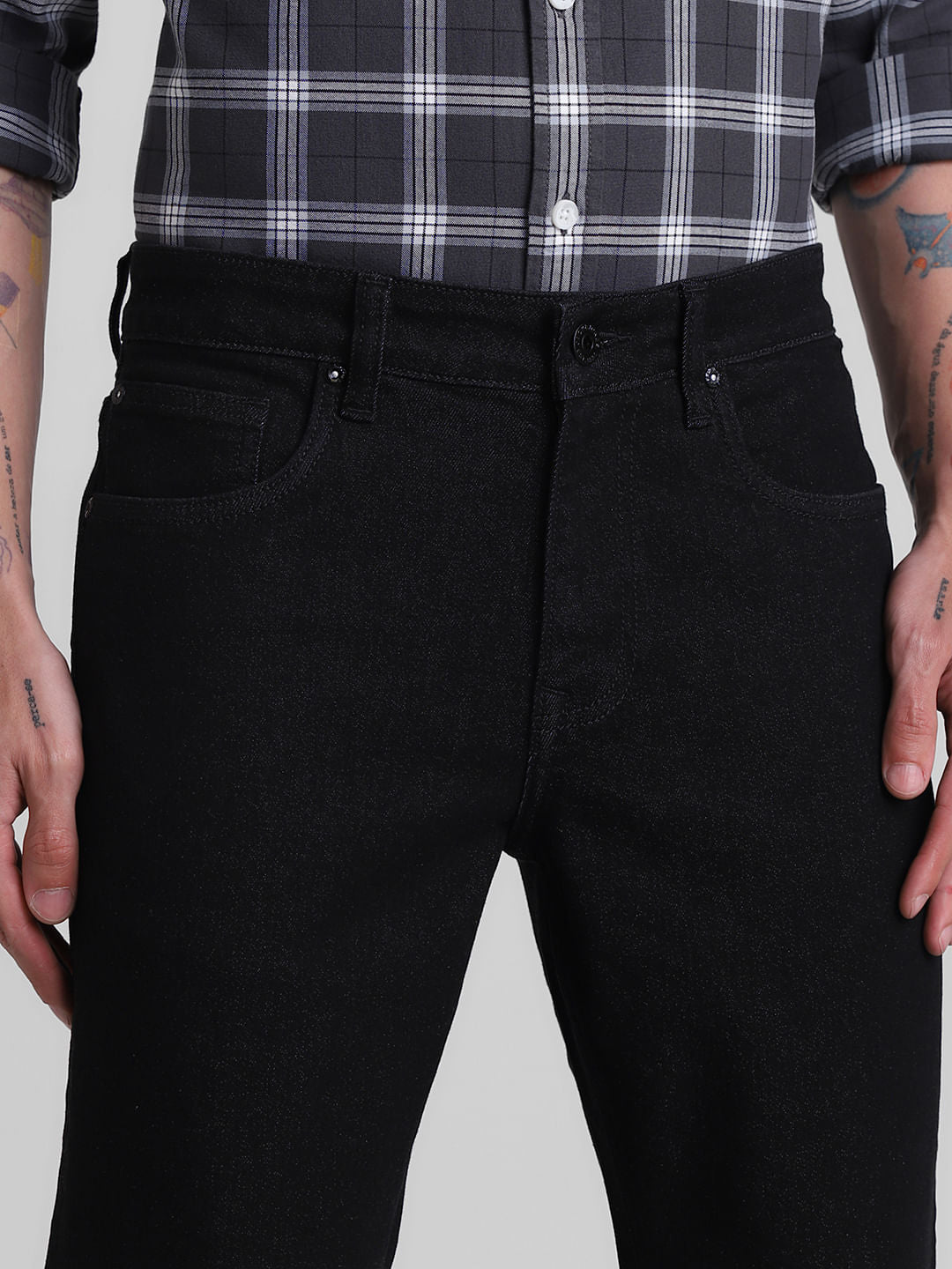 Black Low Rise Ben Skinny Fit Jeans