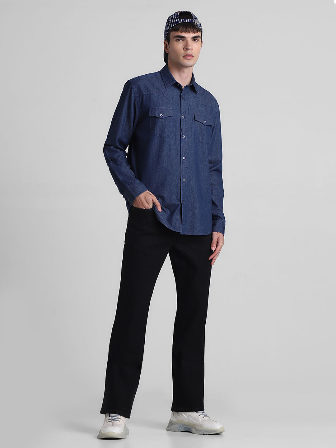 Black High Rise Ray Bootcut Fit Jeans