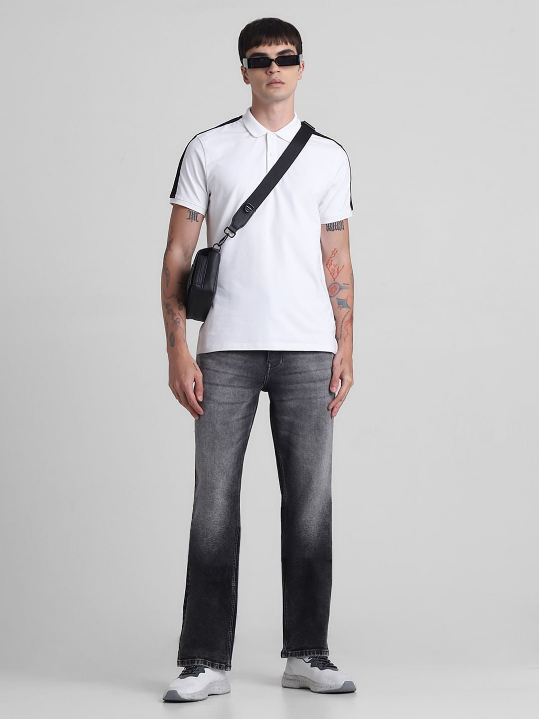 Grey High Rise Ray Bootcut Fit Jeans