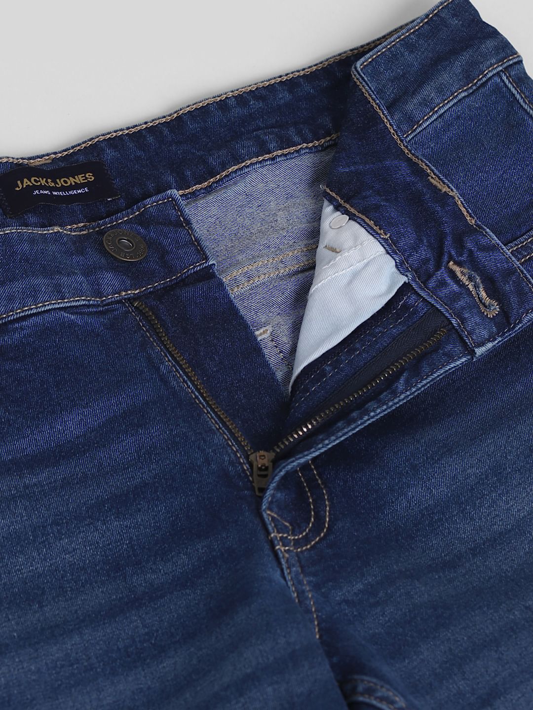 Blue Low Rise Glenn Slim Fit Jeans