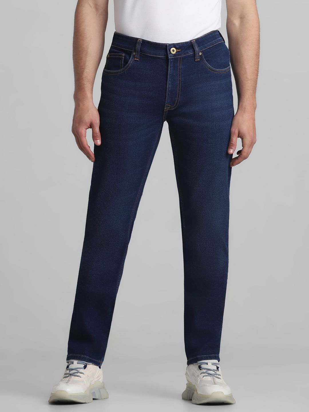 Blue Low Rise Ben Skinny Fit Jeans