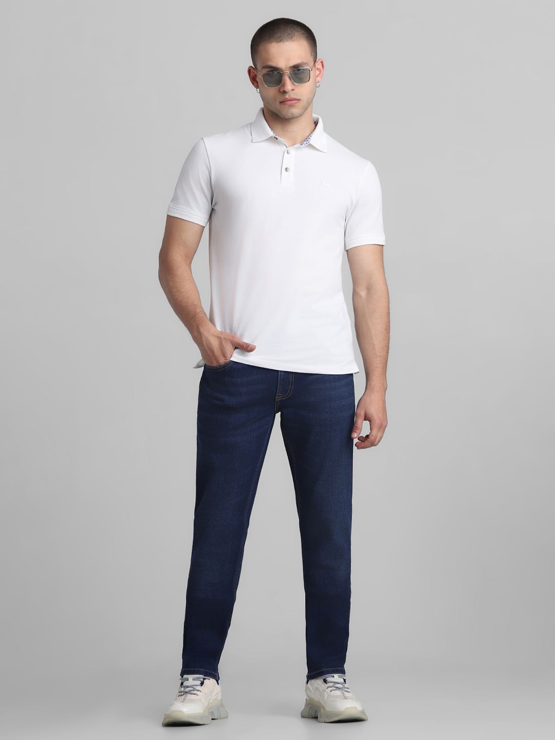 Blue Low Rise Ben Skinny Fit Jeans