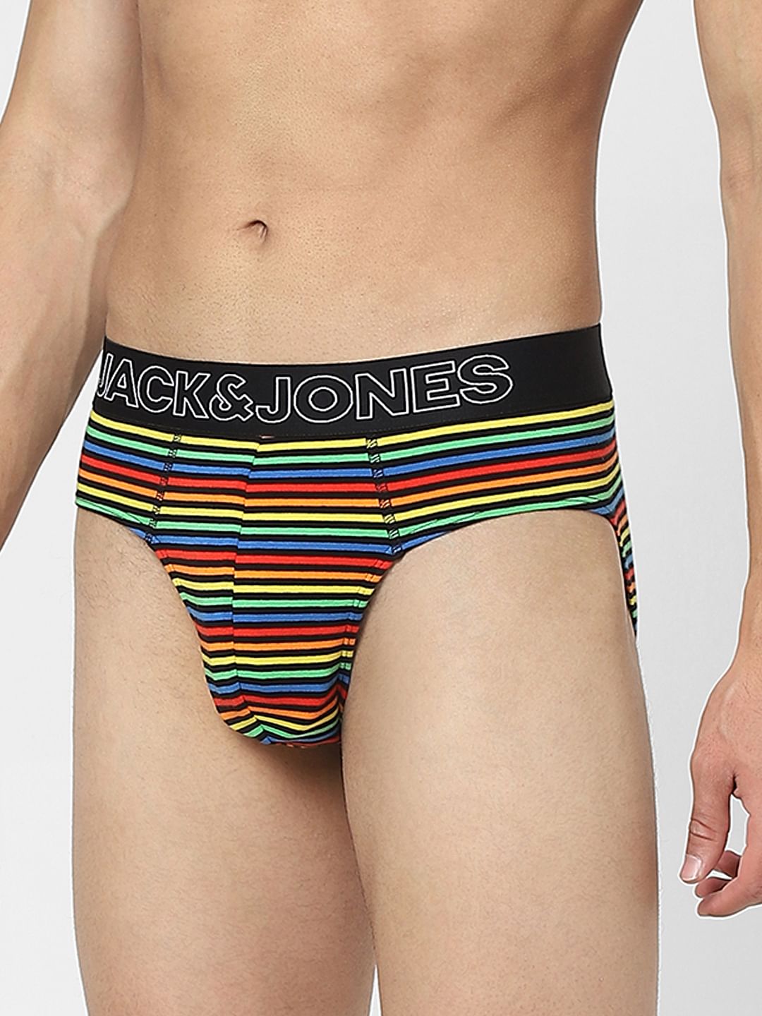 Multi-coloured Striped Briefs