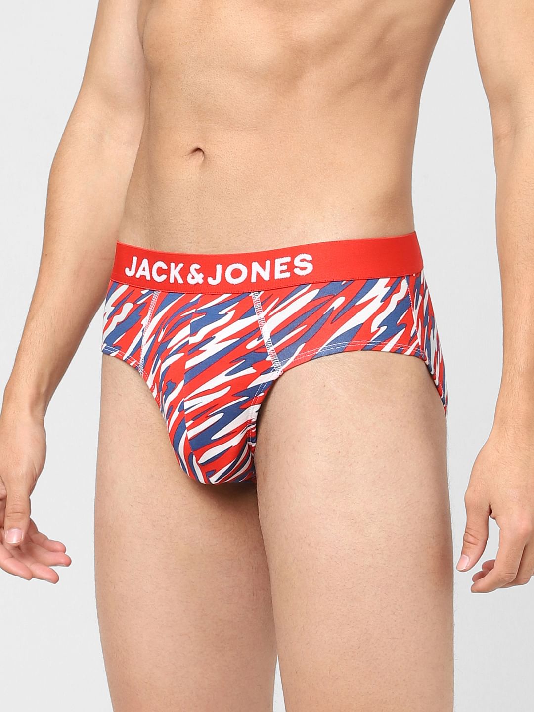 Red & Blue Printed Briefs