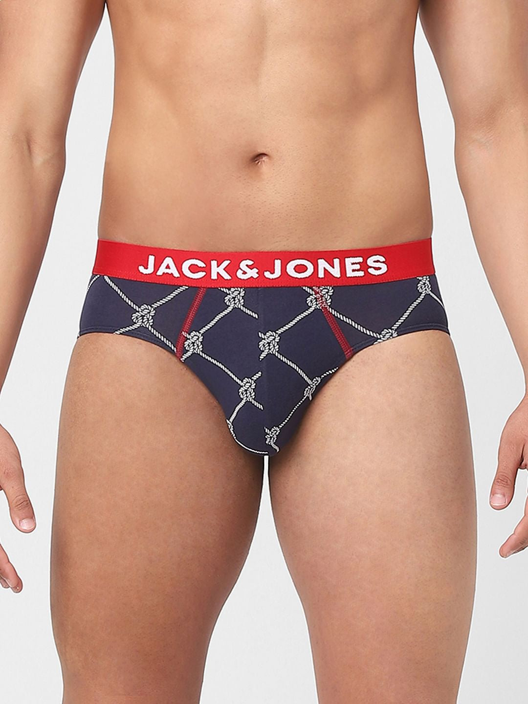 Dark Blue Printed Briefs