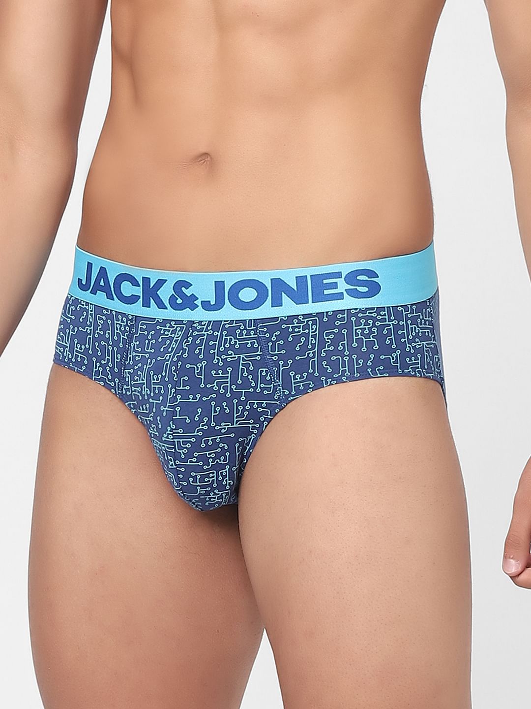 Briefs Blue Circuit Print Briefs