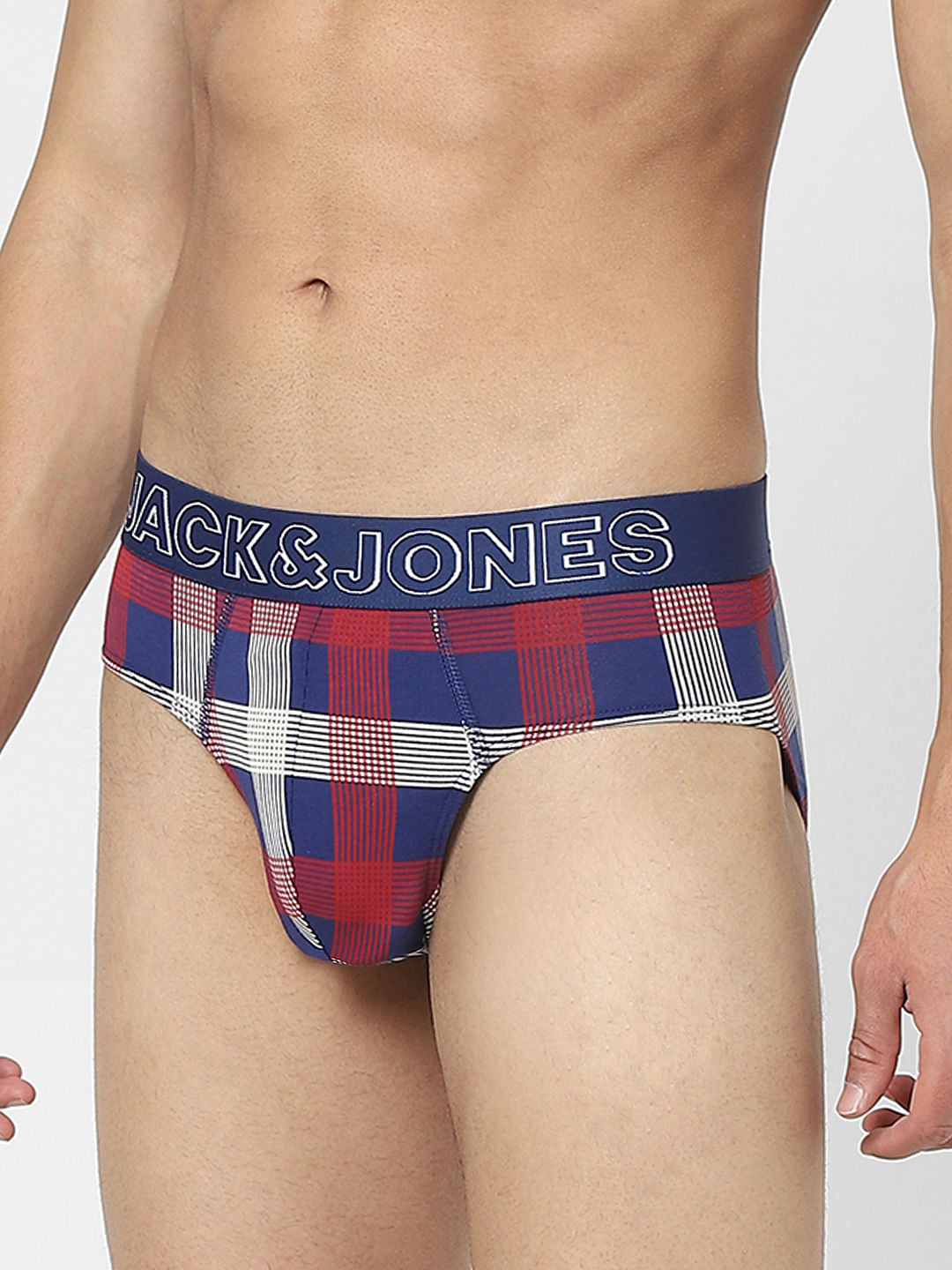 Blue & Red Checks Briefs