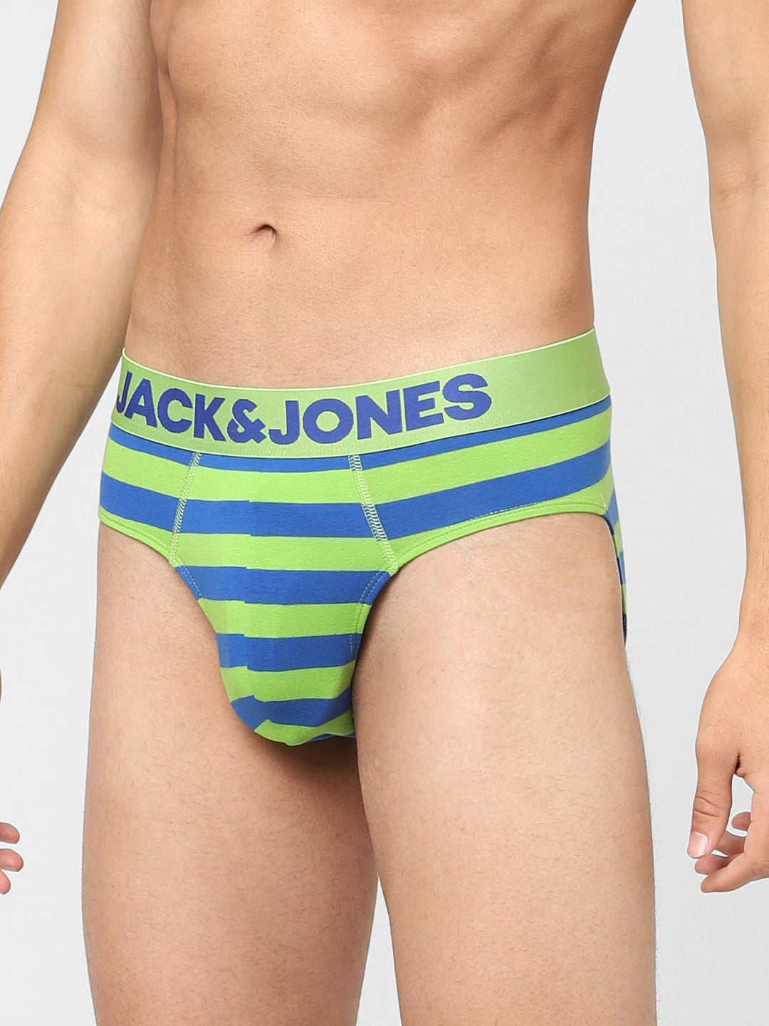 Green Striped Briefs