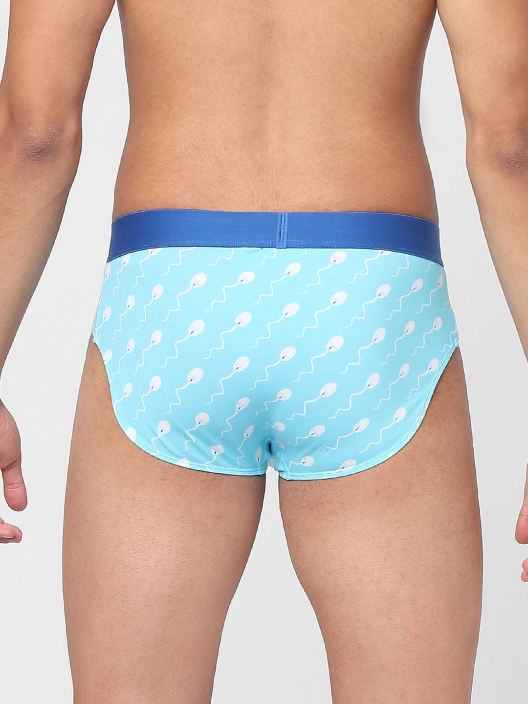 Blue Printed Briefs