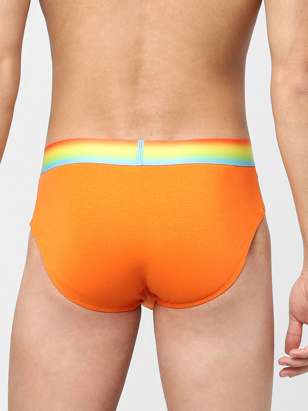 Pack Of 2 Yellow & Orange Briefs