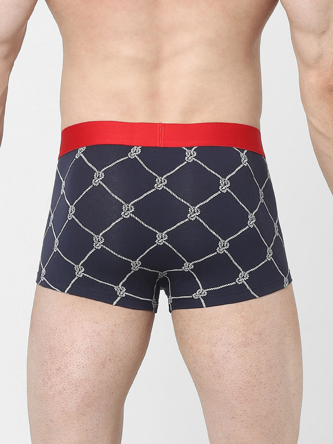 Blue Printed Trunks