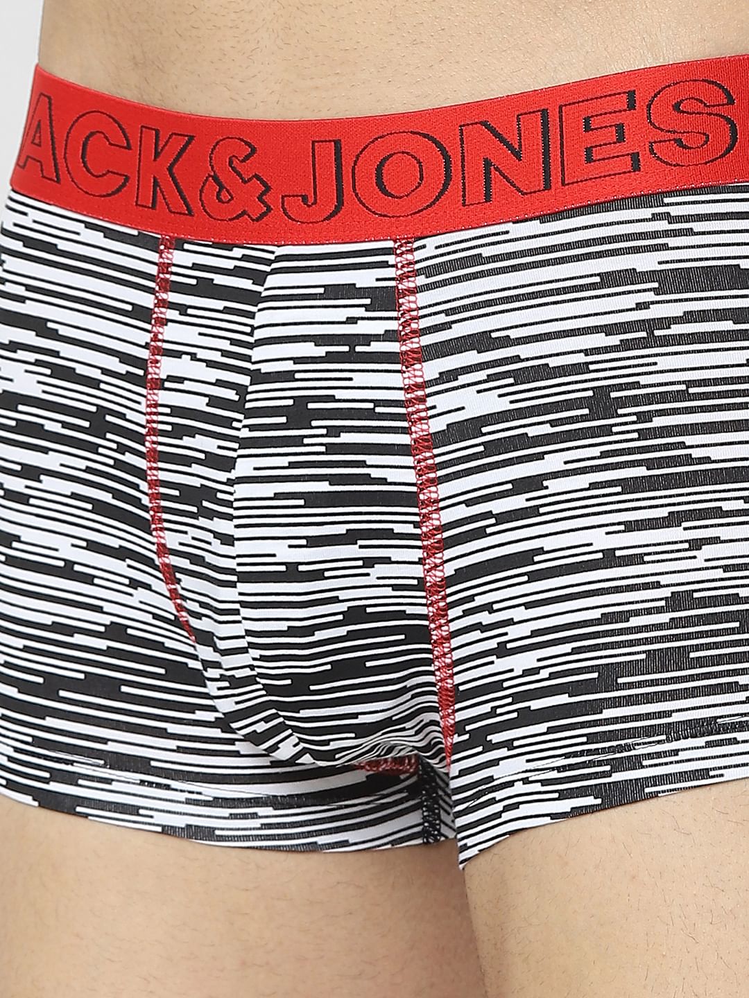 Black & White Abstract Striped Trunks