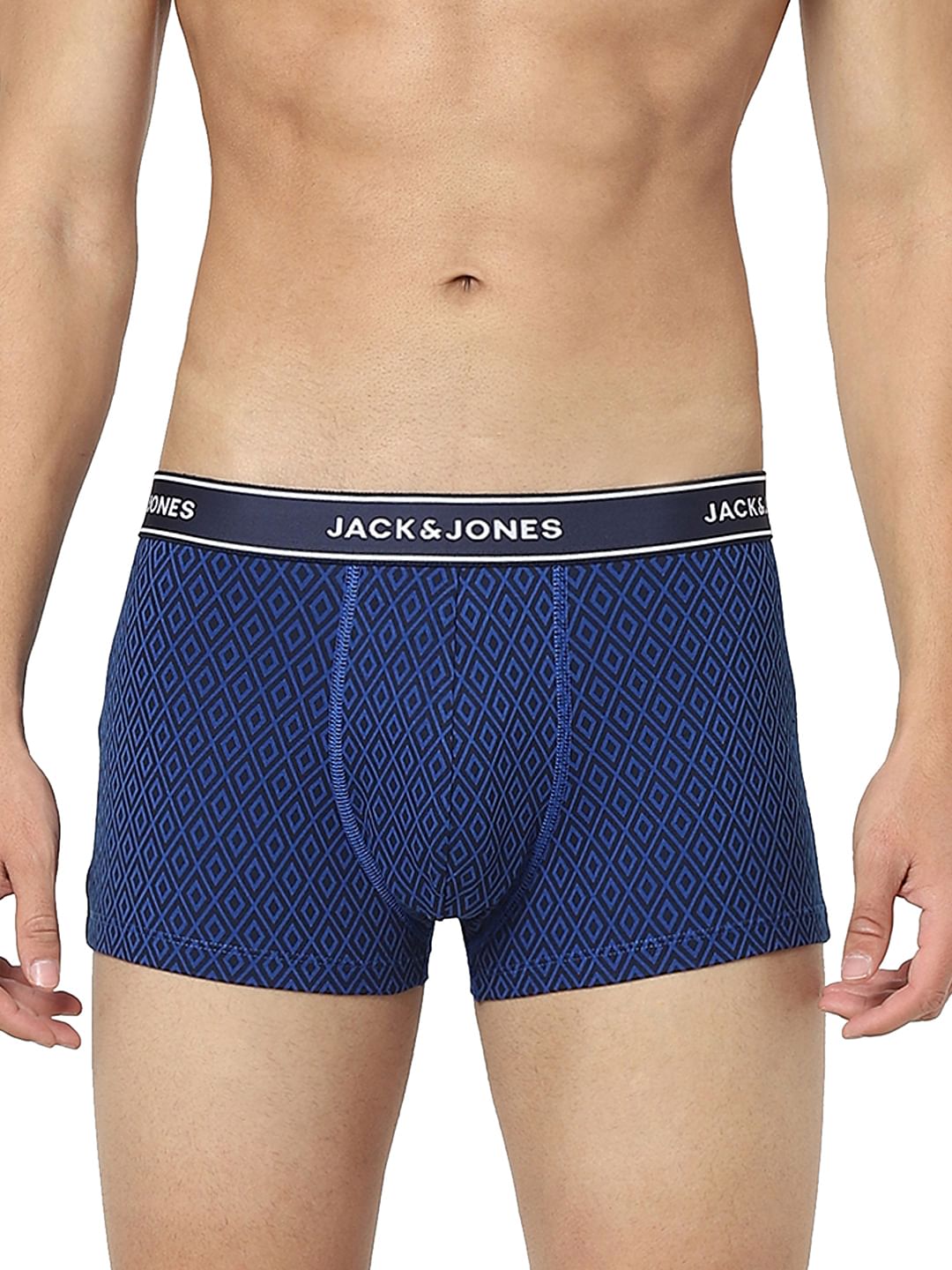 Pack Of 2 Blue Printed Trunks