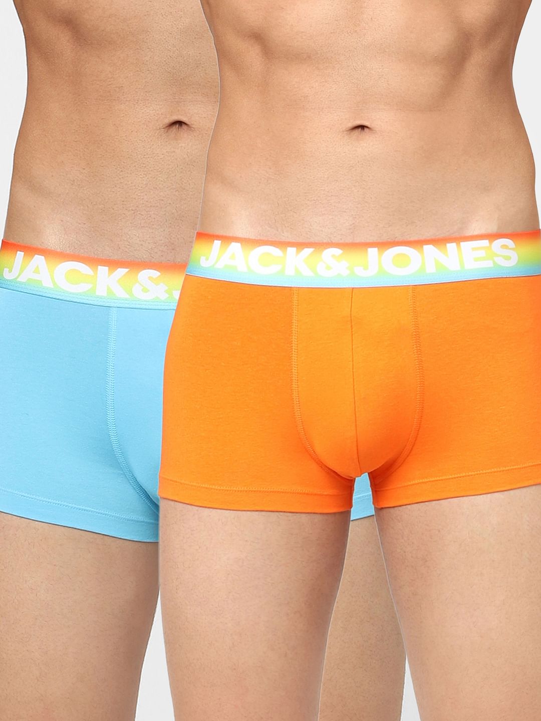 Pack Of 2 Blue & Orange Trunks