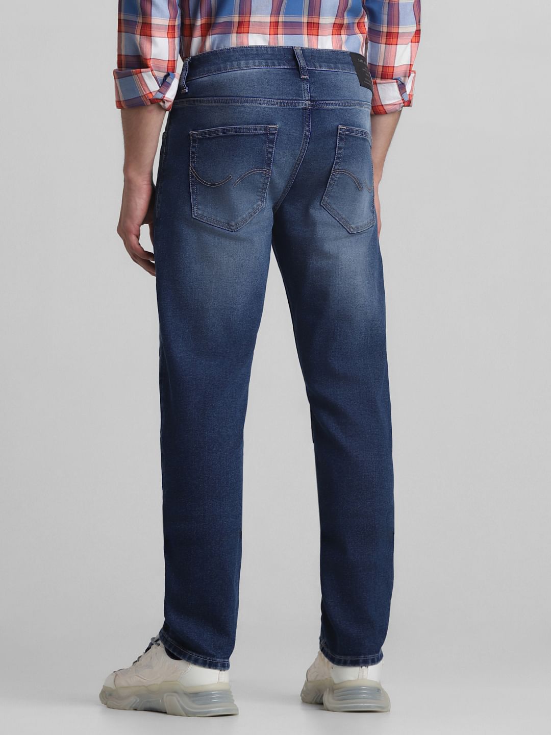 Blue Low Rise Tim Slim Fit Jeans