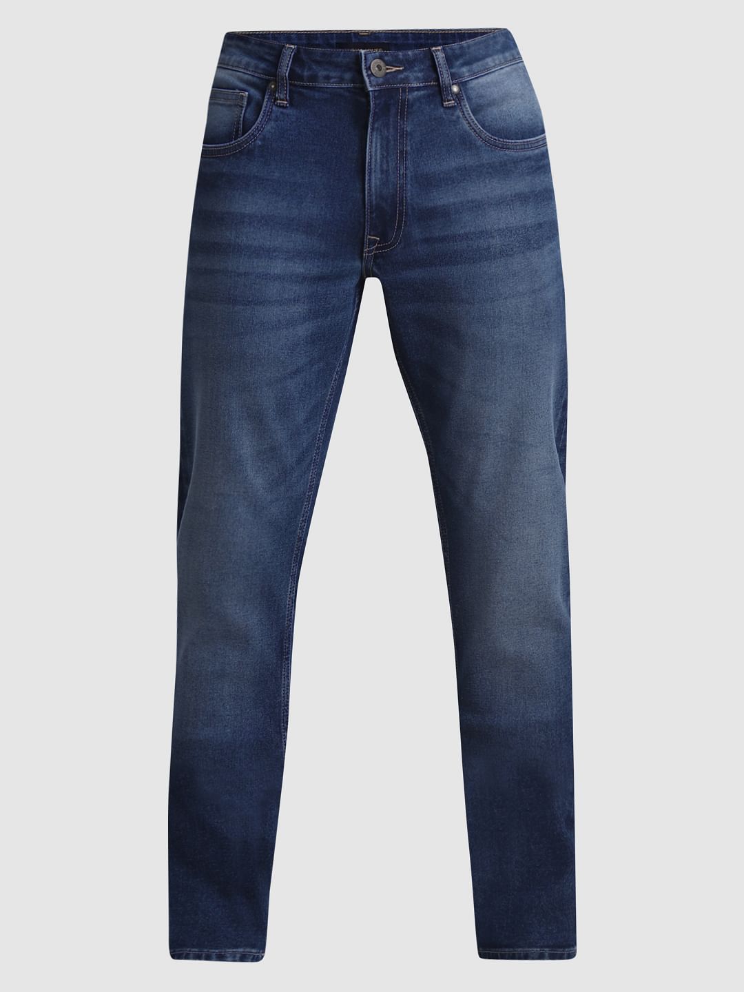 Blue Low Rise Tim Slim Fit Jeans