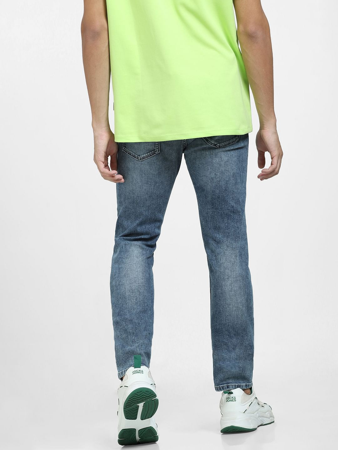 Light Blue Mid Rise Clark Regular Fit Jeans