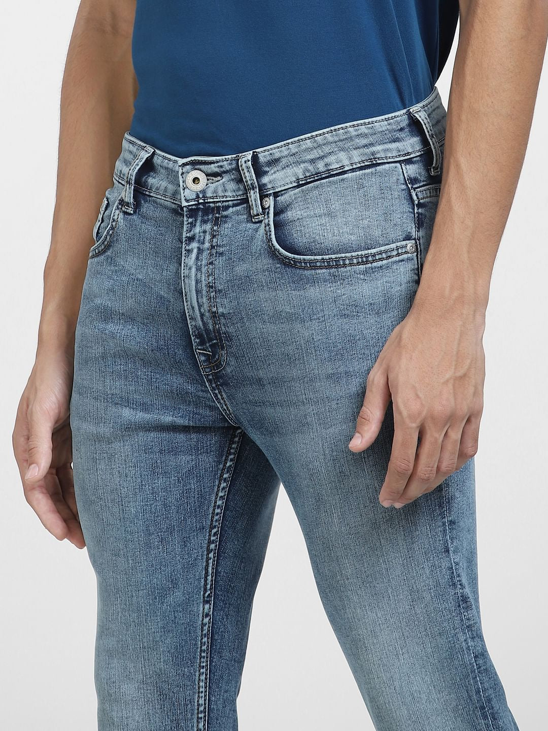 Light Blue Low Rise Ben Skinny Fit Jeans