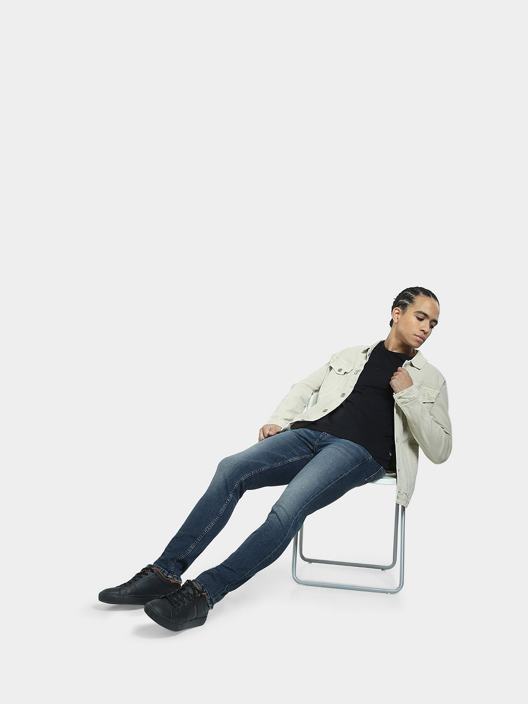 Blue Low Rise Ben Skinny Fit Jeans