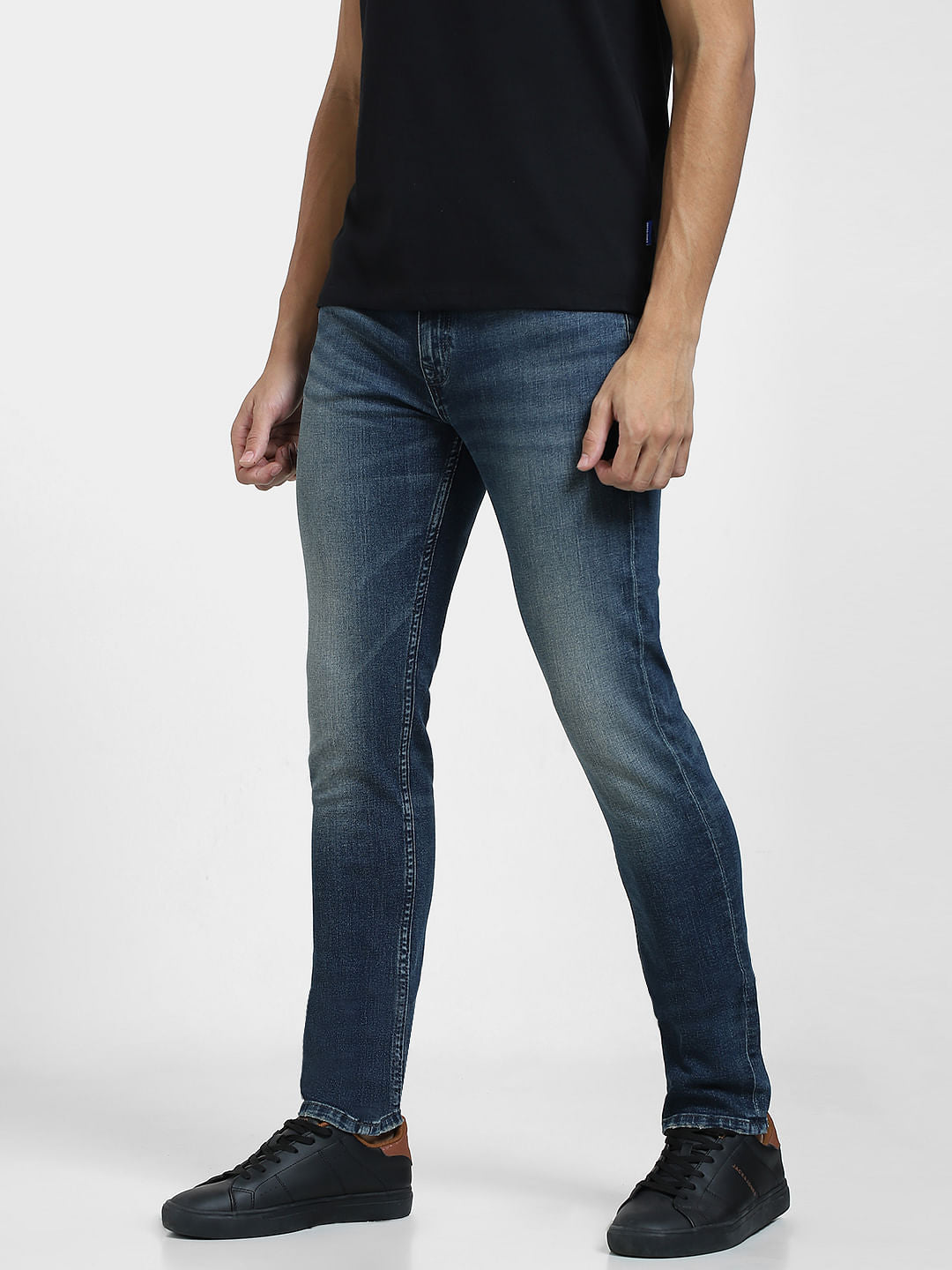 Blue Low Rise Ben Skinny Fit Jeans
