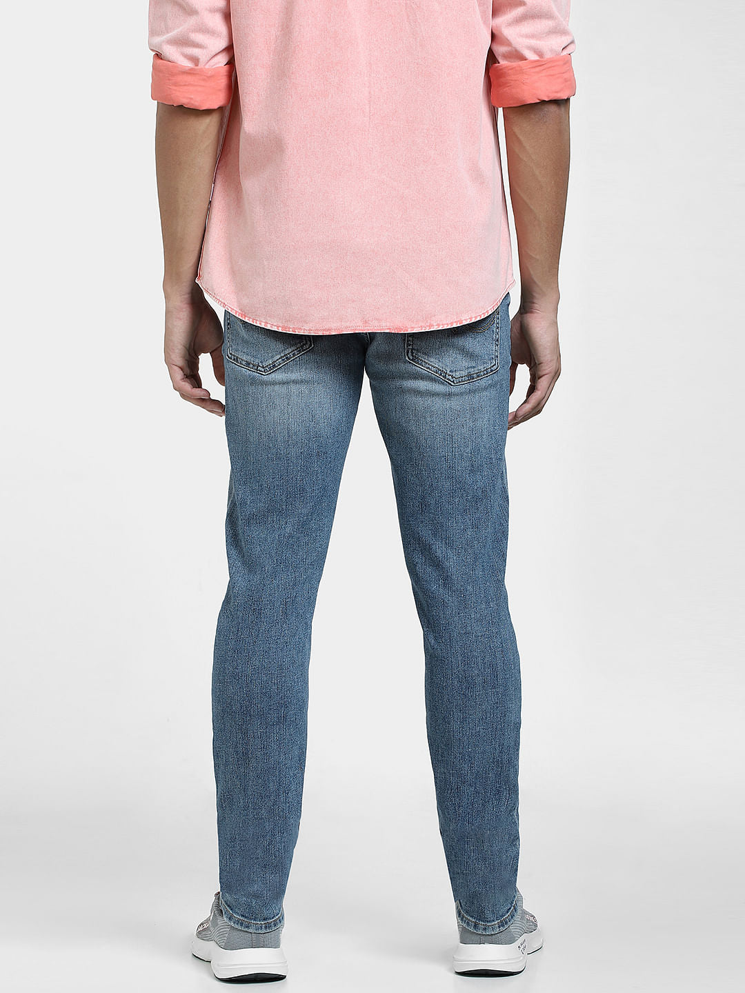 Blue Low Rise Glenn Slim Fit Jeans