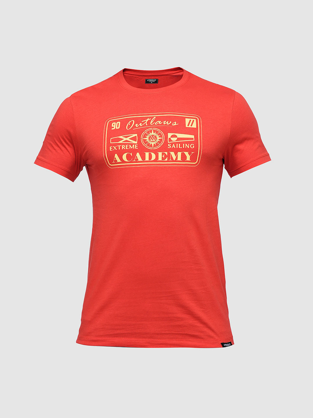PRODUKT by JACK&JONES Red Printed Crew Neck T-shirt