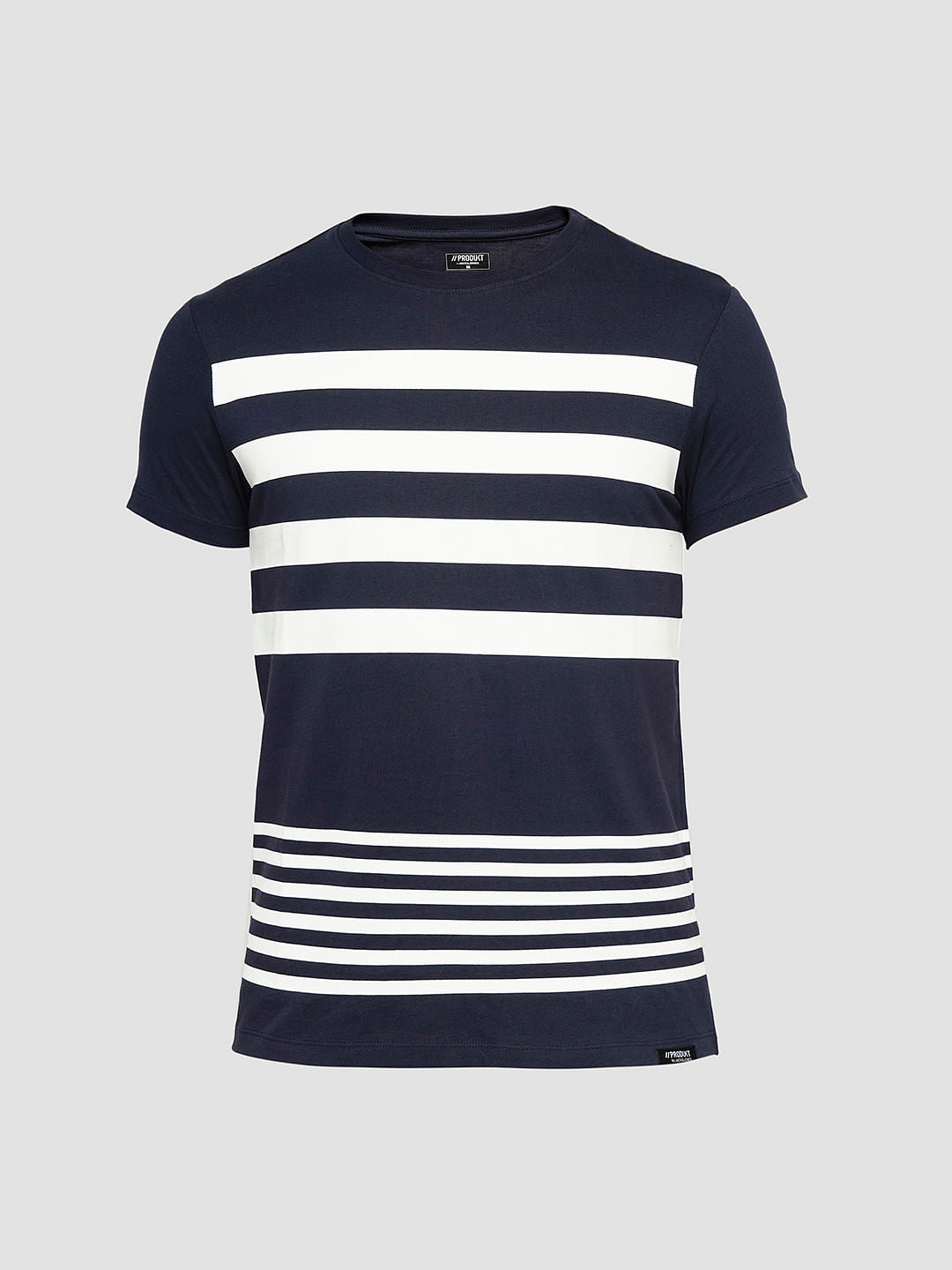 PRODUKT by JACK&JONES Blue Printed Crew Neck T-shirt