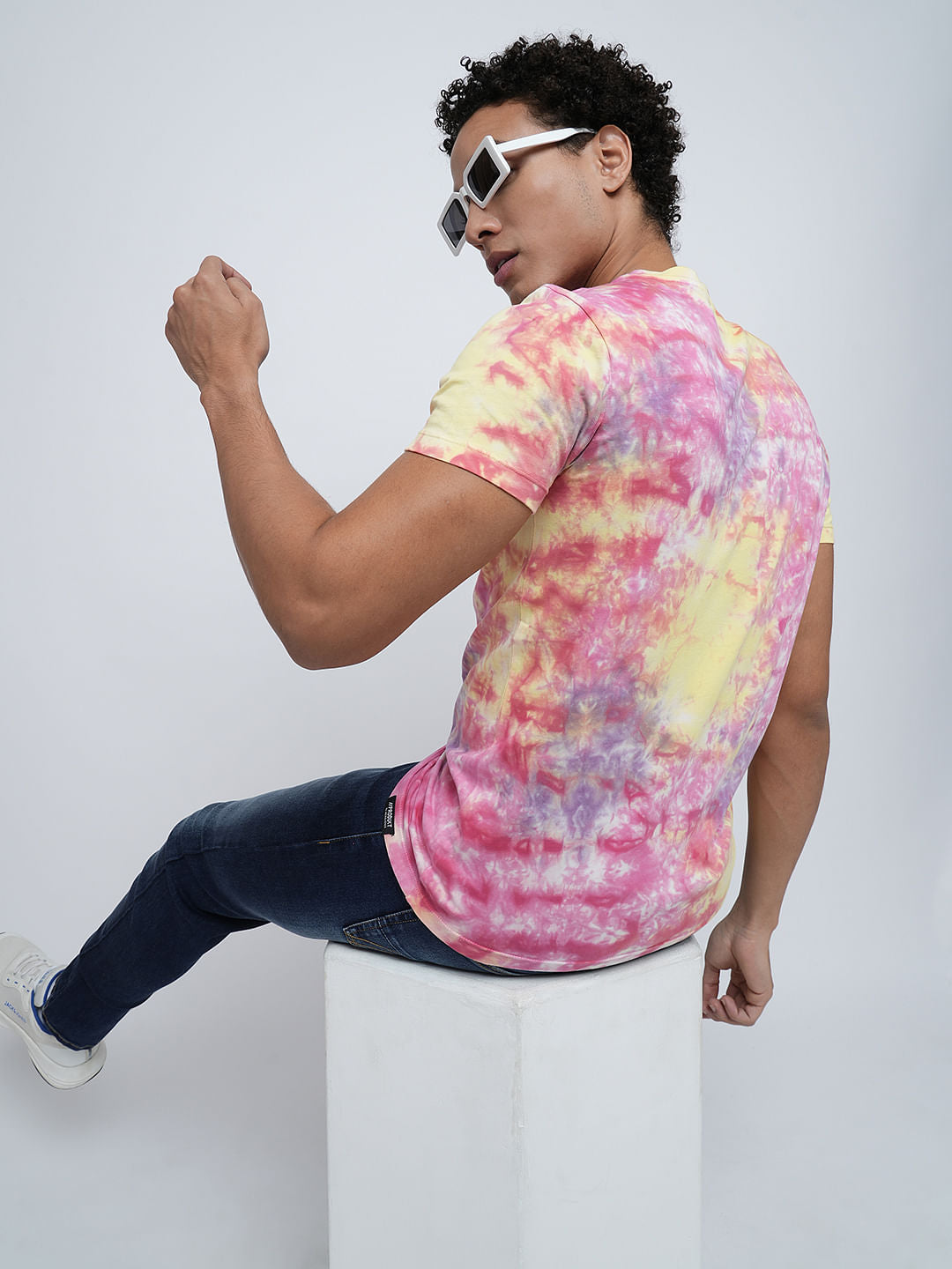 PRODUKT by JACK&JONES Pink Tie-Dye Print T-shirt