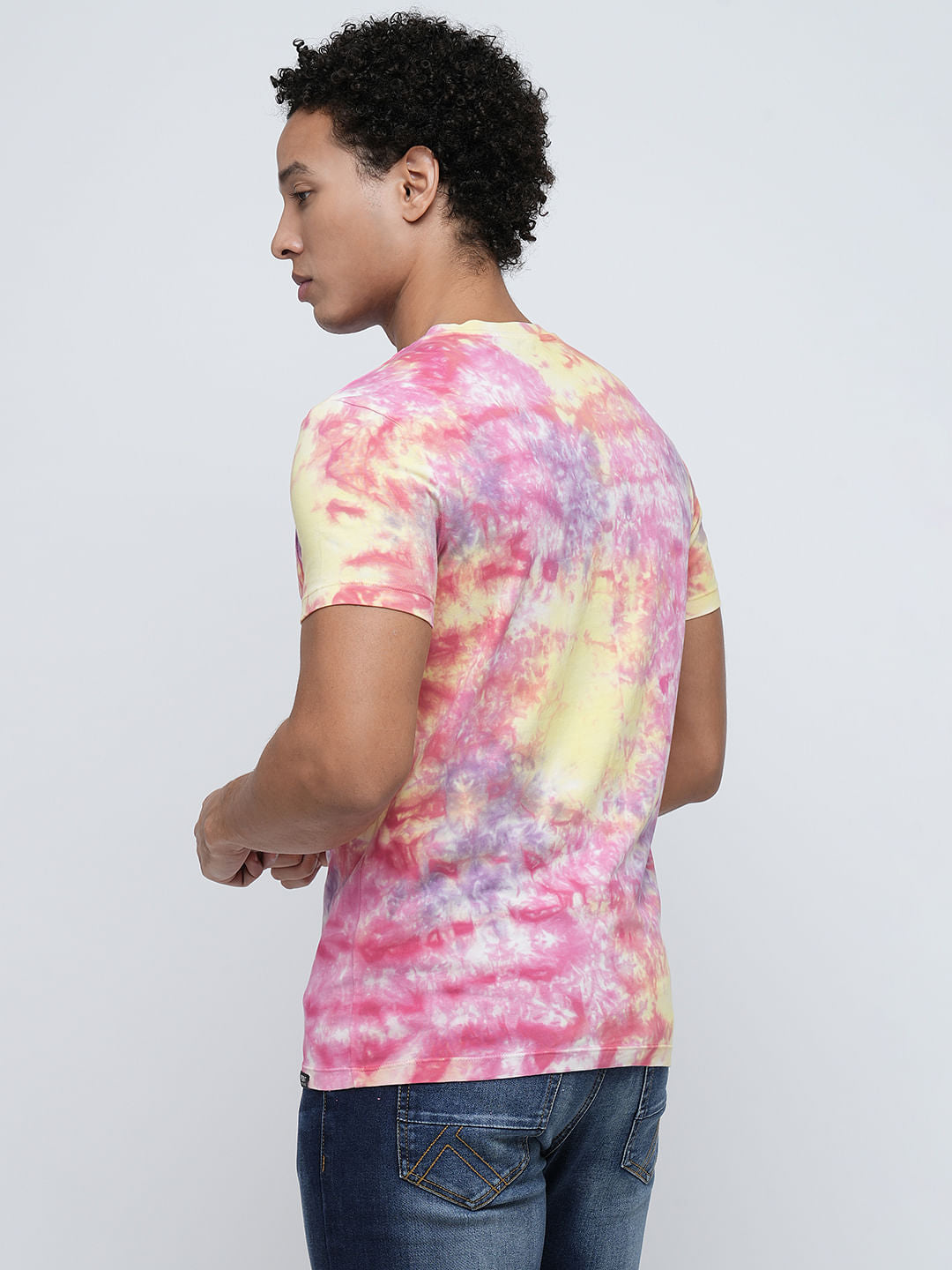 PRODUKT by JACK&JONES Pink Tie-Dye Print T-shirt