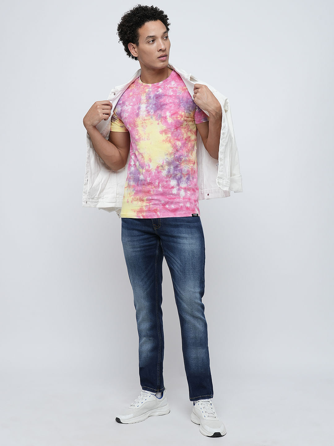 PRODUKT by JACK&JONES Pink Tie-Dye Print T-shirt