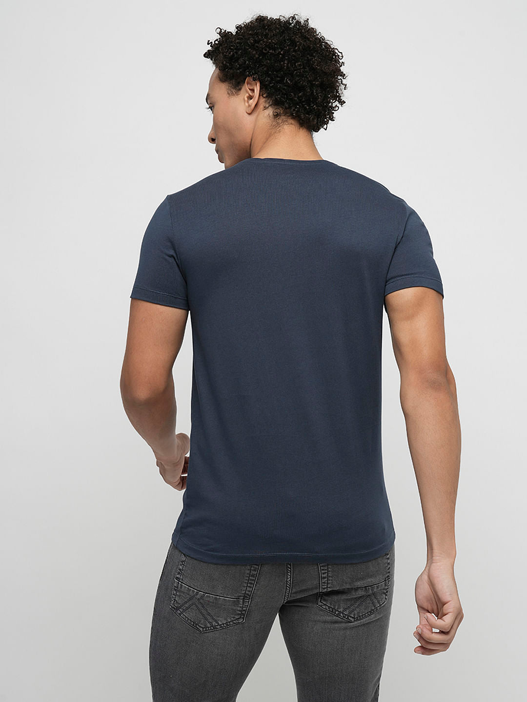 PRODUKT by JACK&JONES Blue Chest Pocket Crew Neck T-shirt