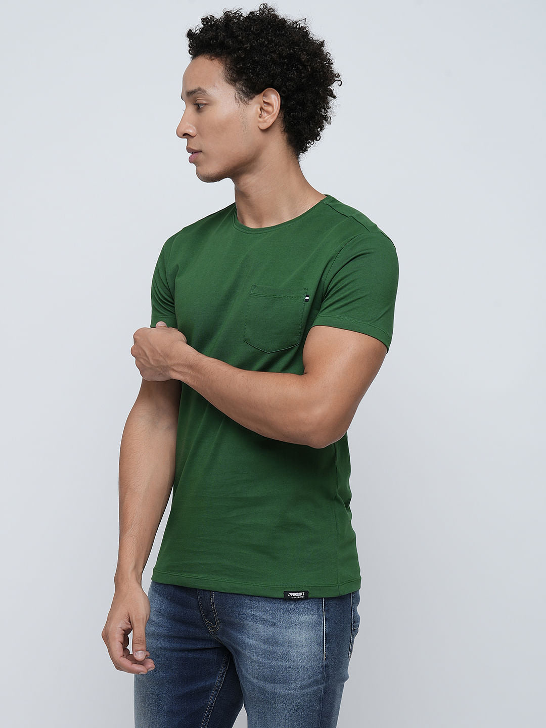 PRODUKT by JACK&JONES Green Crew Neck T-shirt