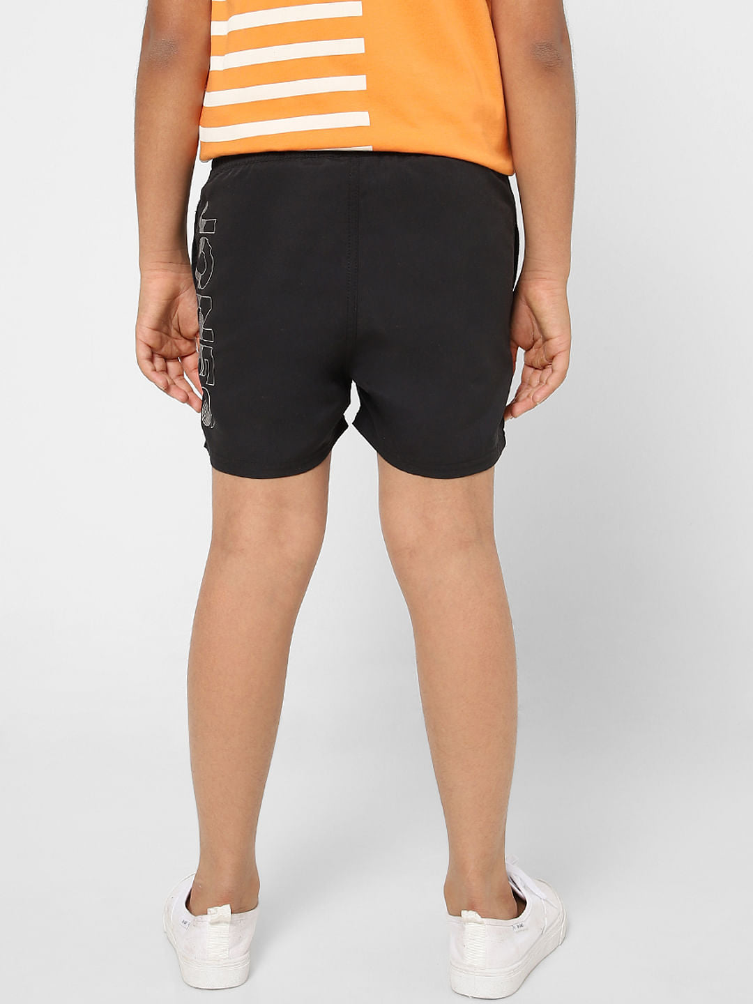 BOYS Black Low Rise Swimshorts