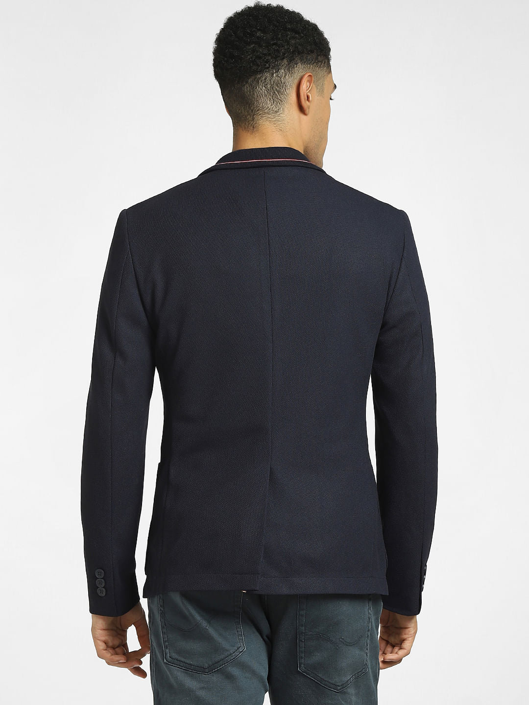 Navy Blue Double Button Blazer