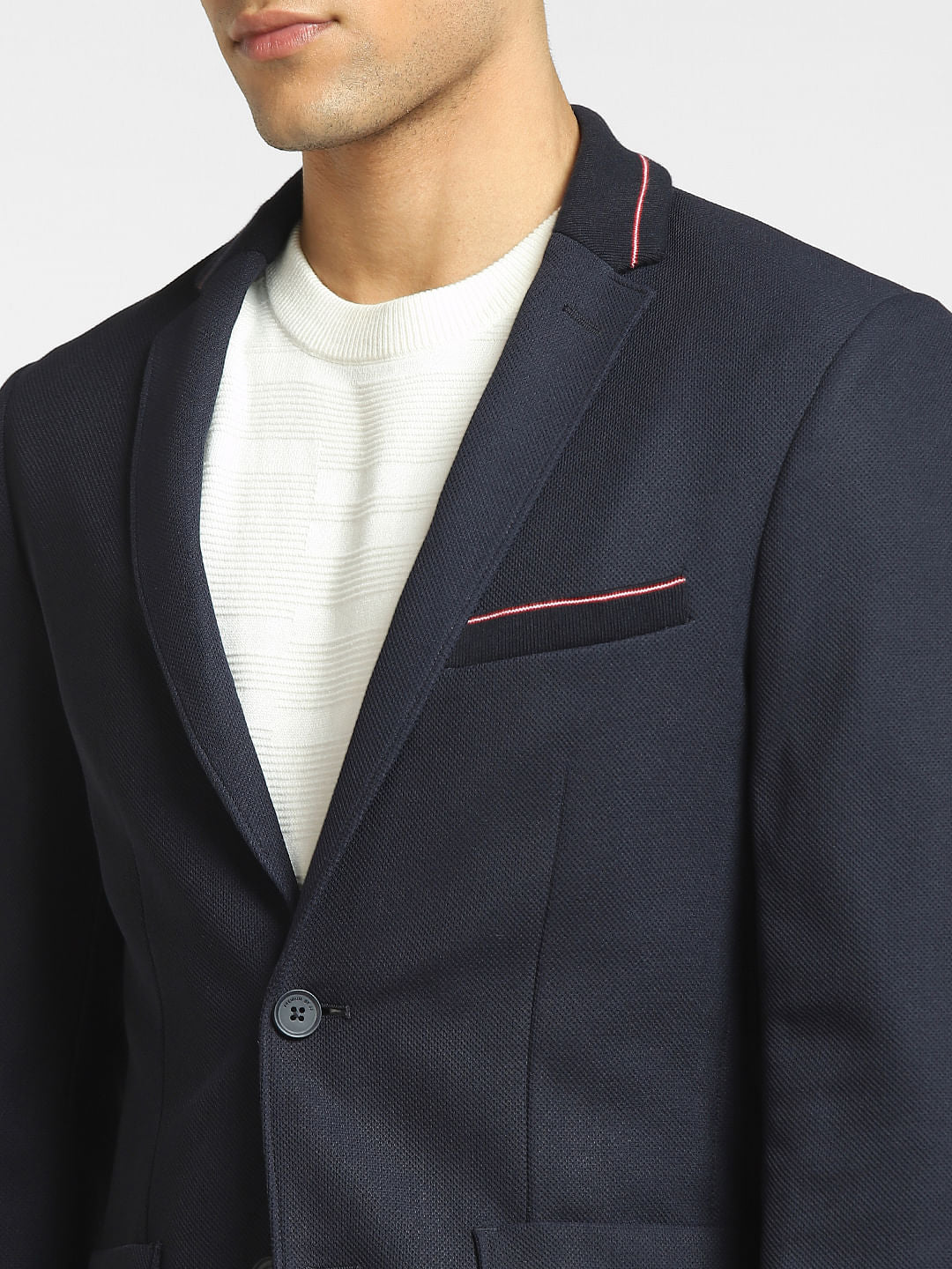 Navy Blue Double Button Blazer