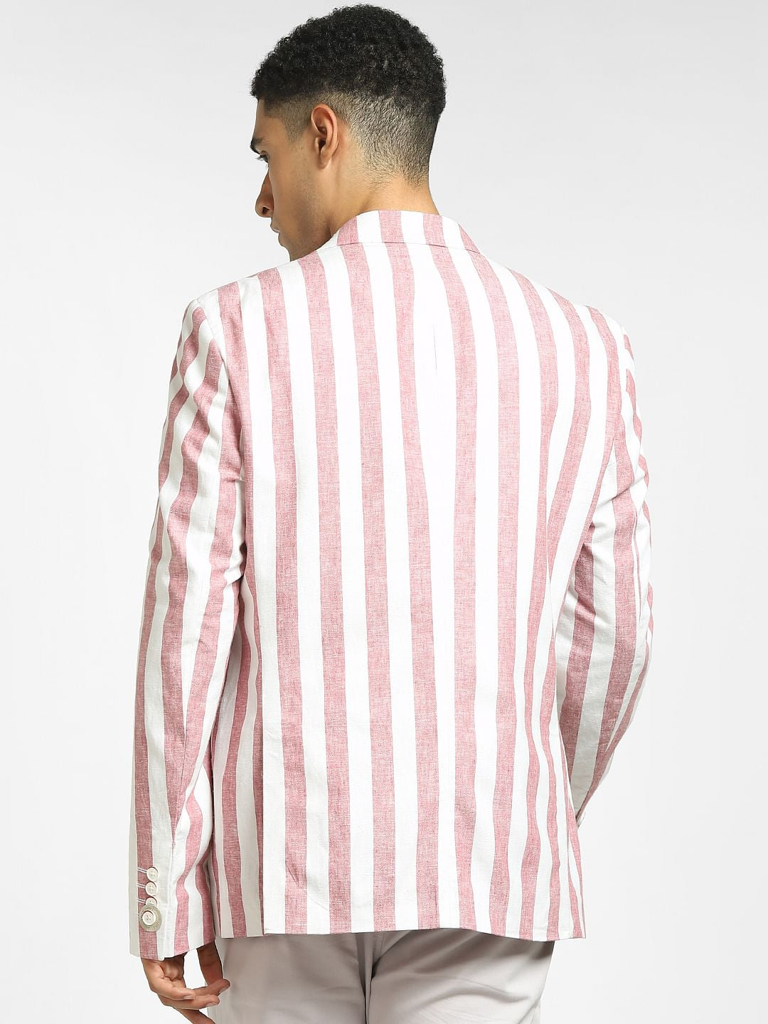 Pink Striped Blazer