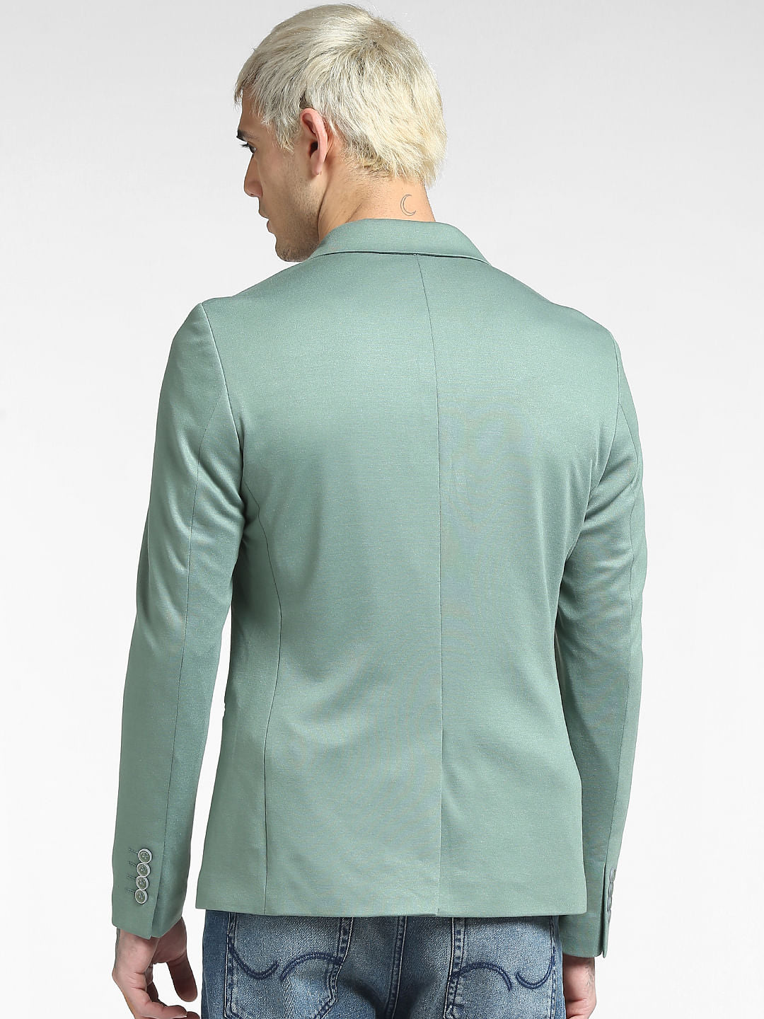 Green Knit Blazer