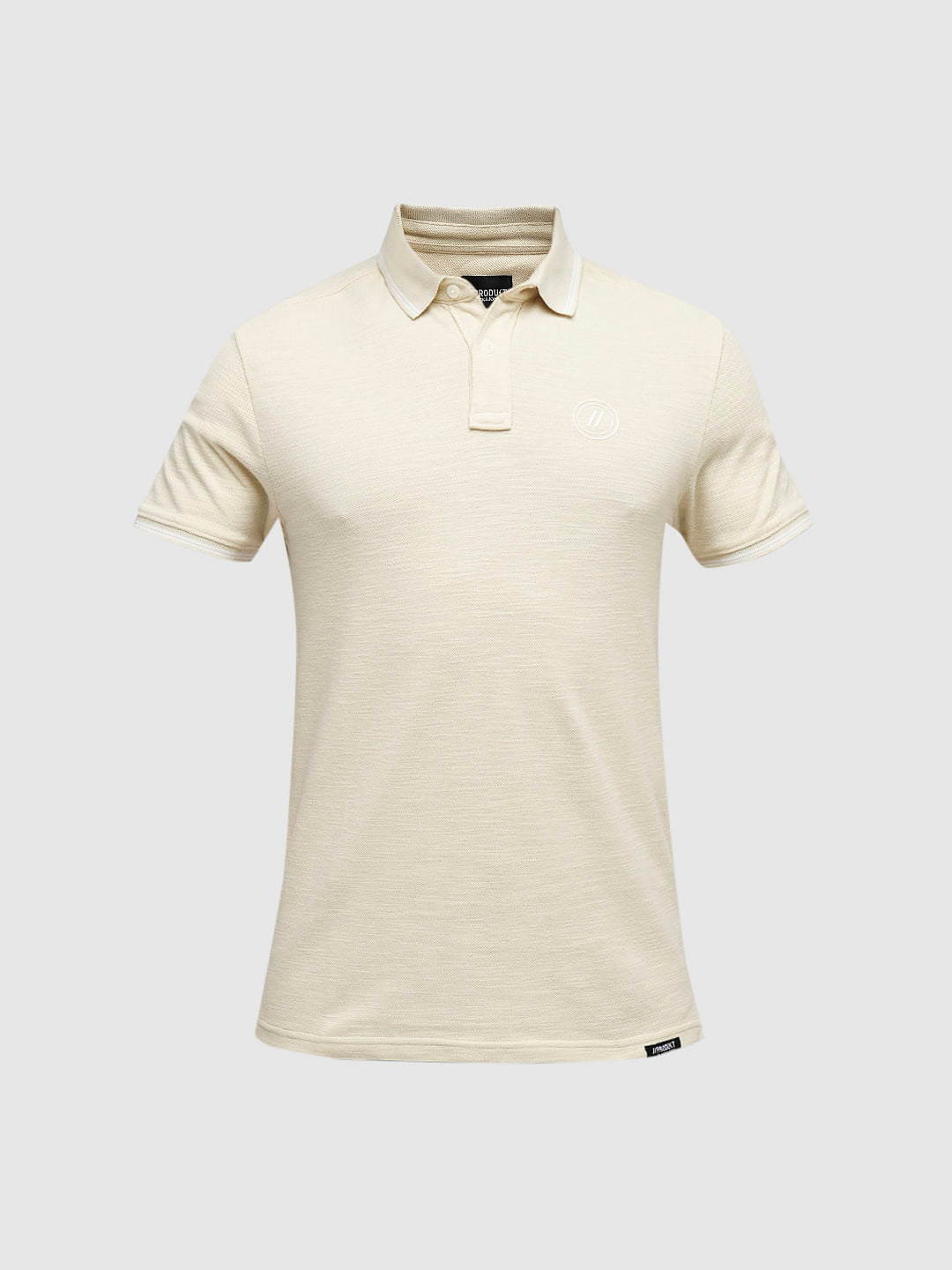 PRODUKT by JACK&JONES Cream Cotton Polo