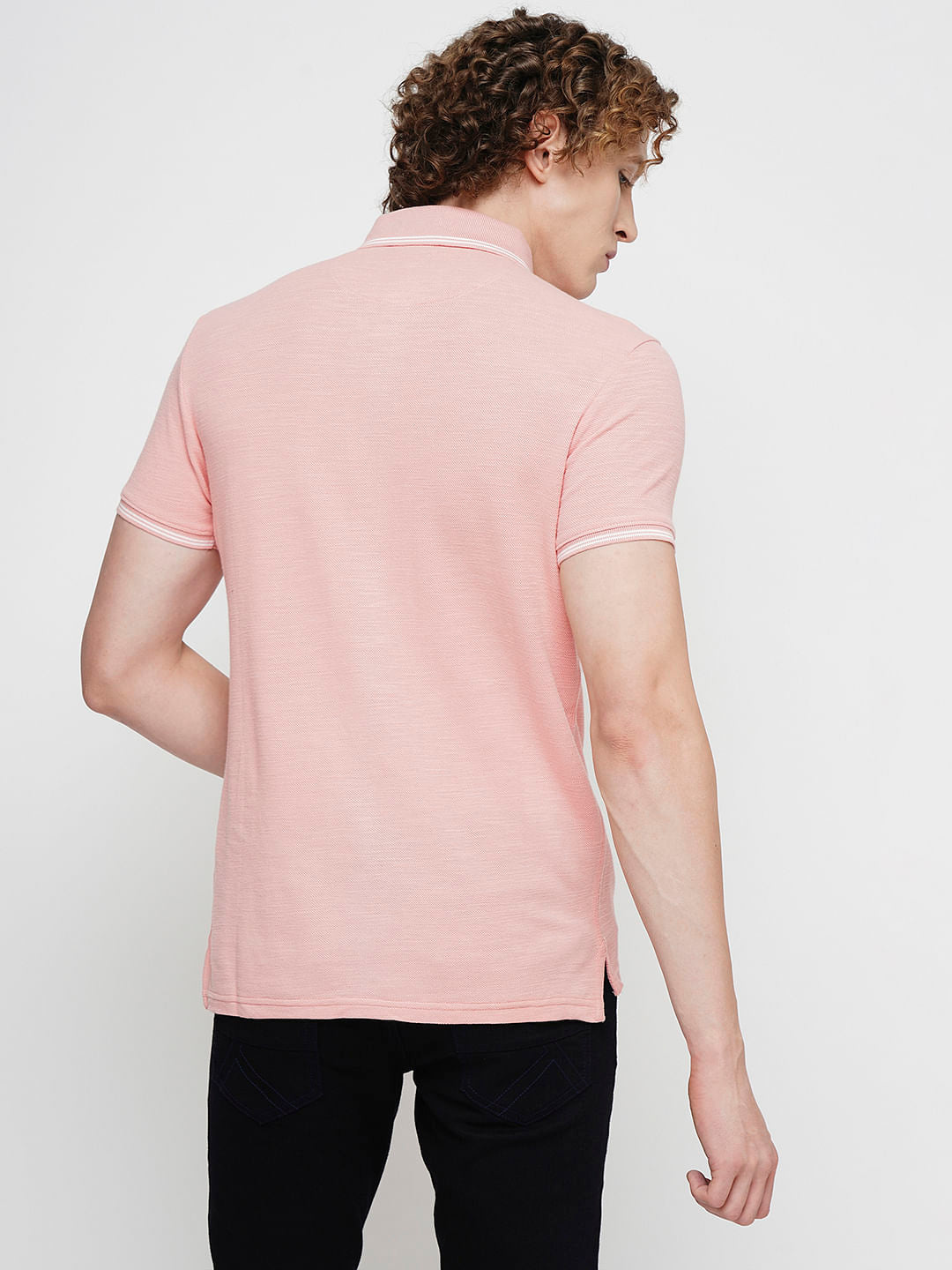 PRODUKT by JACK&JONES Light Pink Cotton Polo