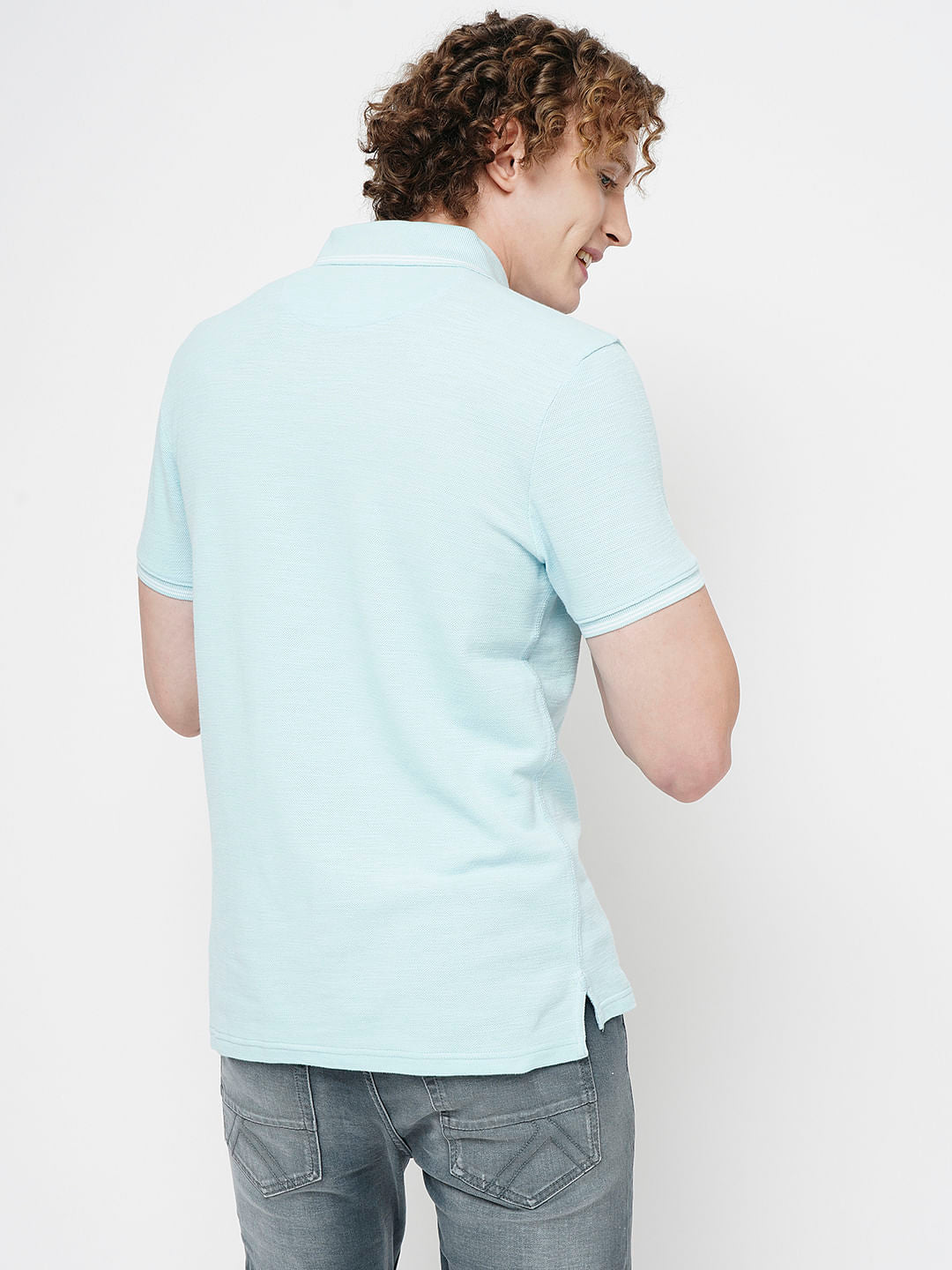 PRODUKT by JACK&JONES Light Blue Cotton Polo