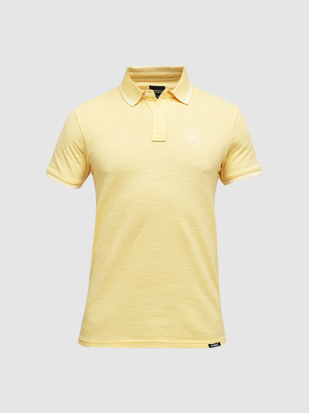 PRODUKT by JACK&JONES Light Yellow Cotton Polo