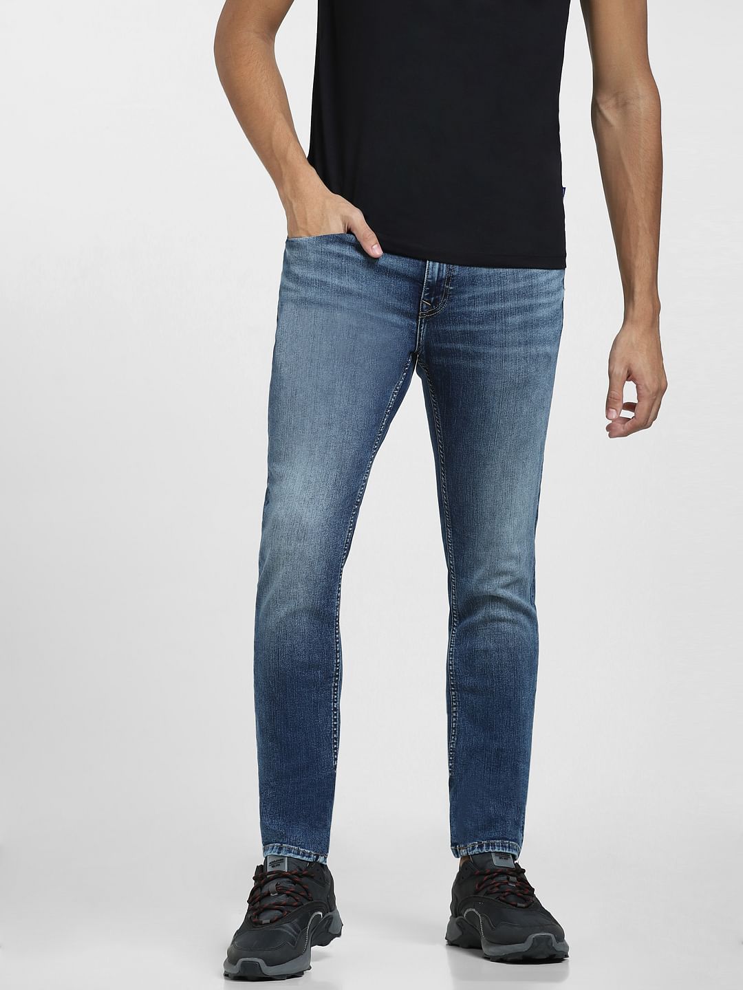 Blue Low Rise Ben Skinny Jeans