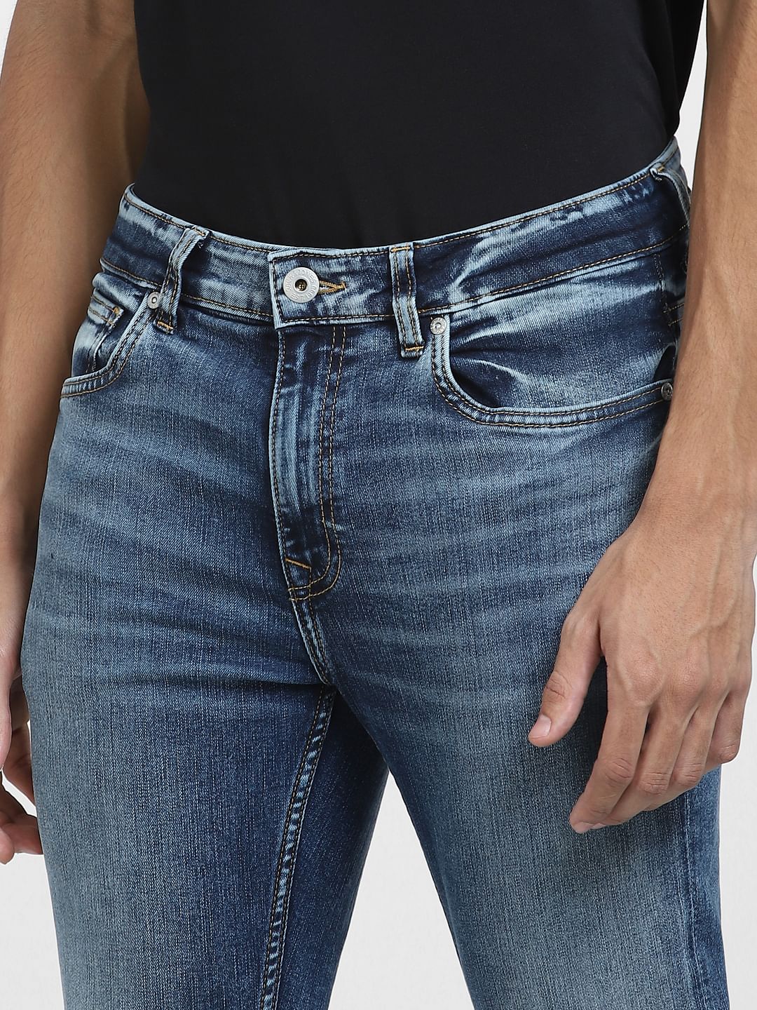 Blue Low Rise Ben Skinny Jeans