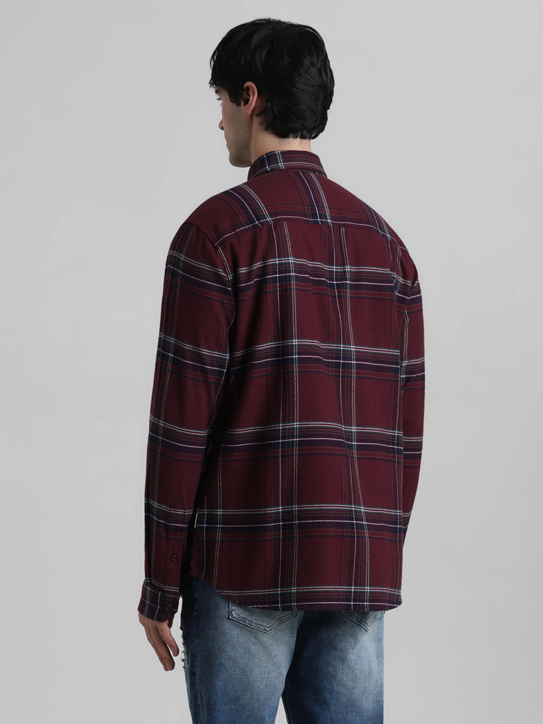 Red Check Cotton Shirt