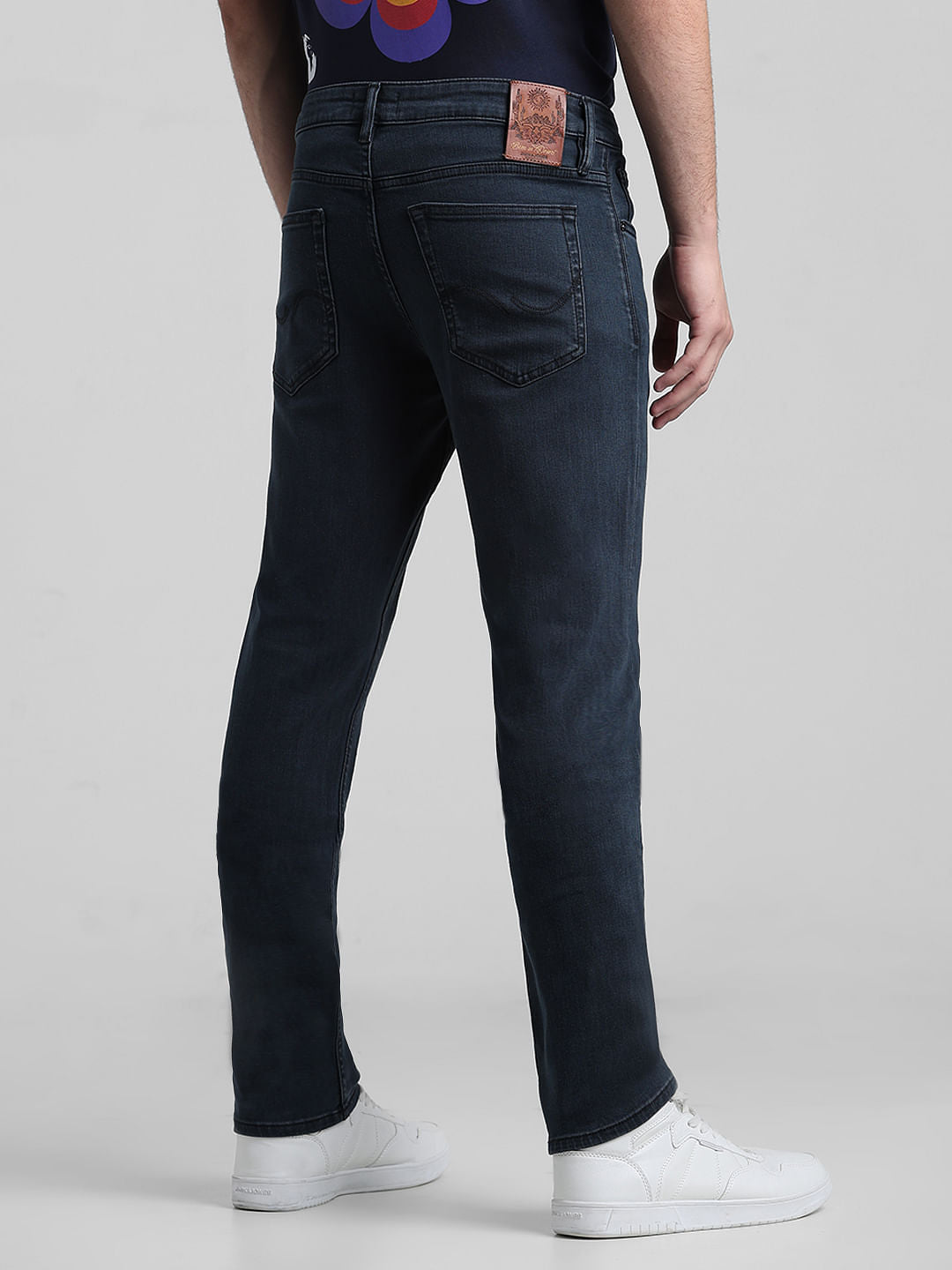 Dark Blue Low Rise GLENN Slim Fit Jeans