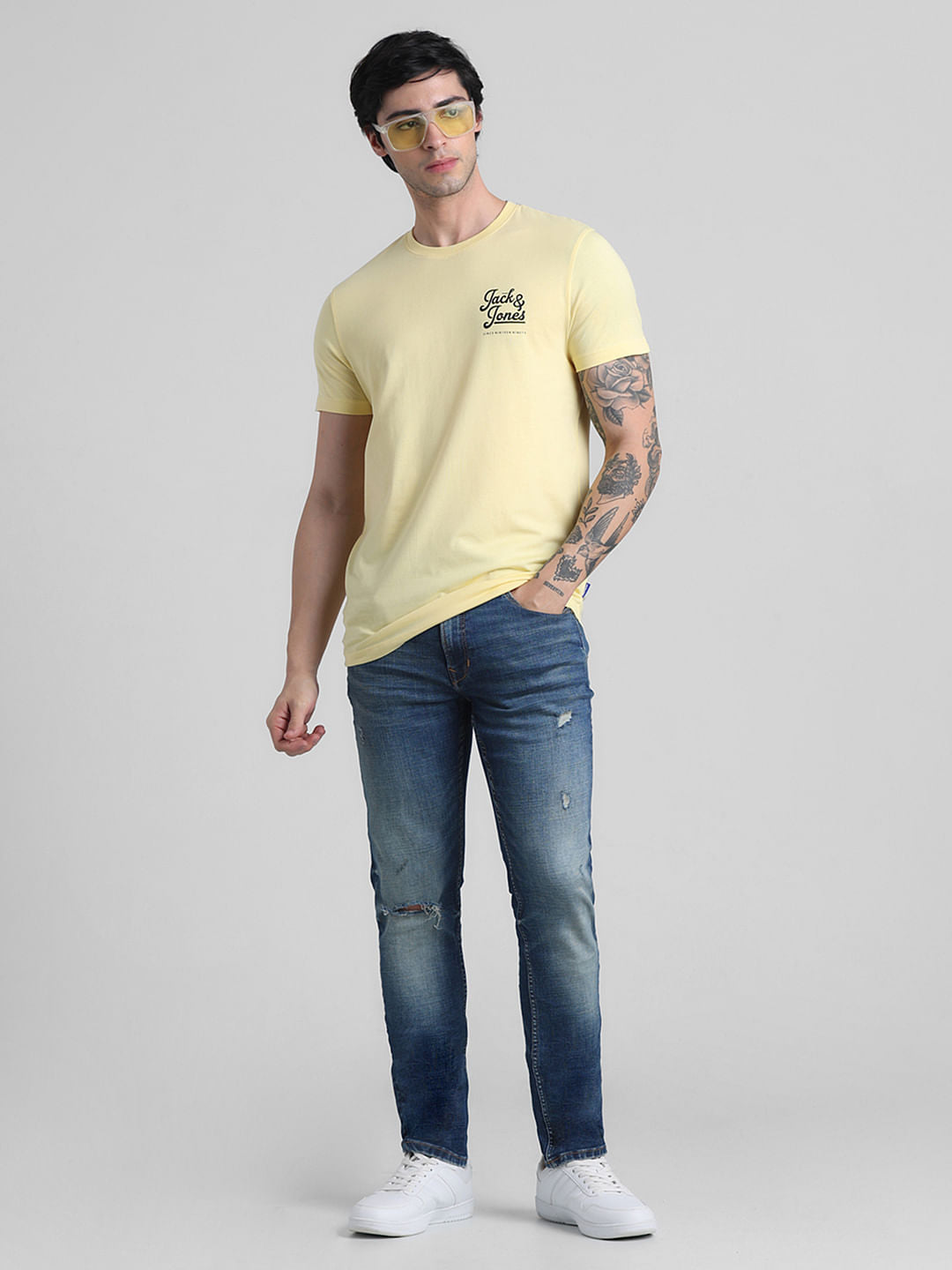 Dark Blue Low Rise Ben Skinny Jeans