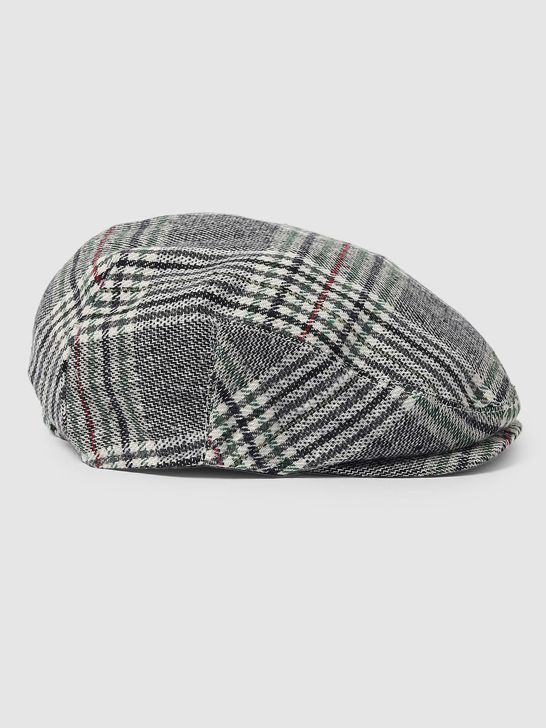 Grey Check Cap
