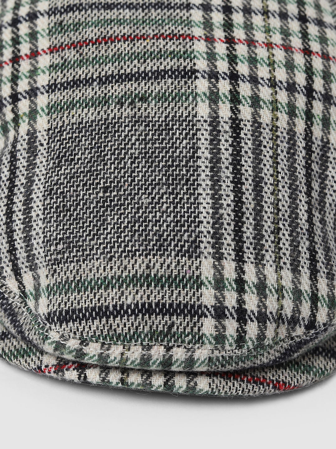 Grey Check Cap