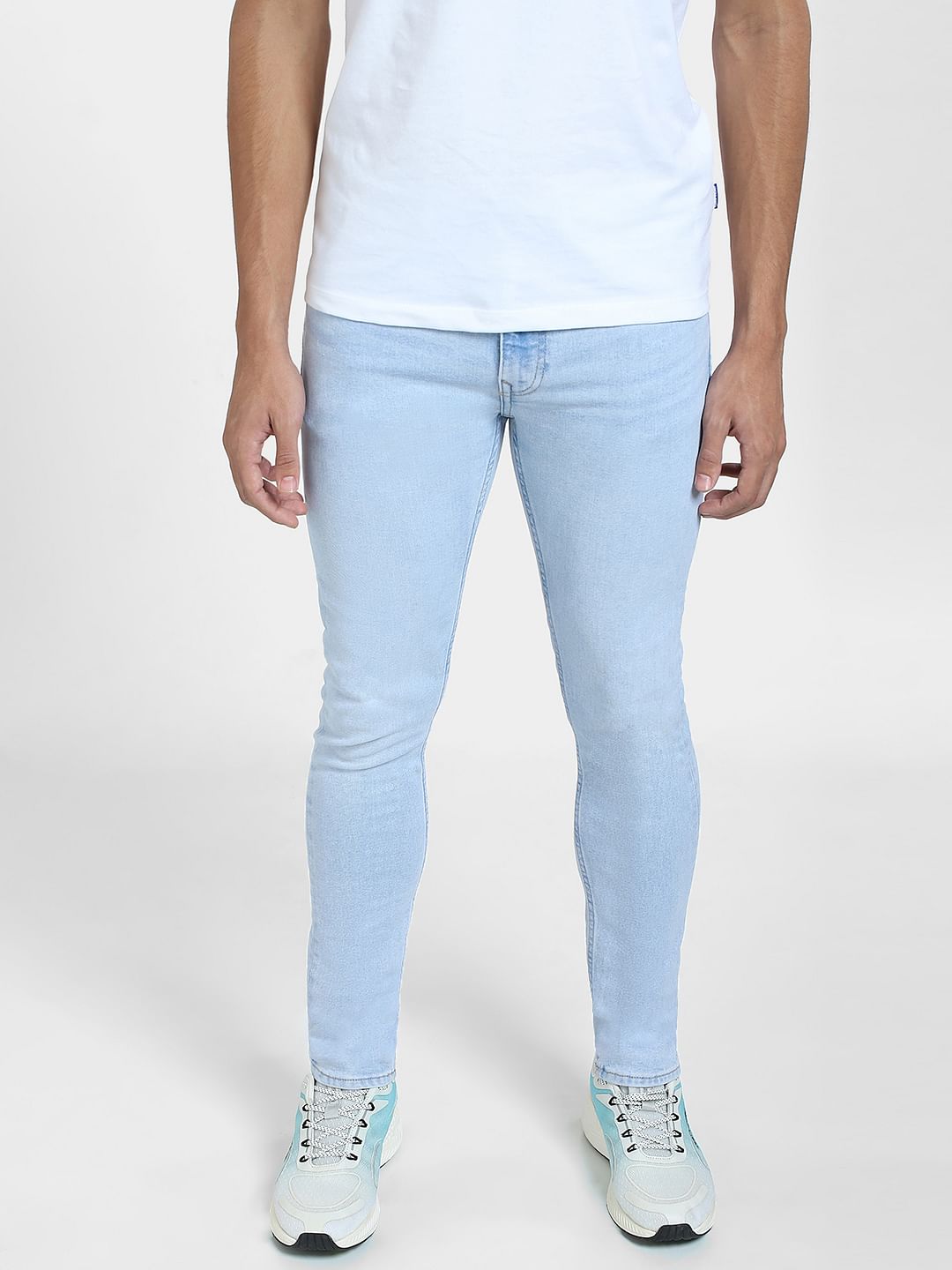Light Blue Low Rise Liam Skinny Jeans